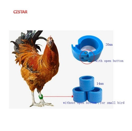 uhf RFID Animal Pigeon Chicken Bird Collar Tag programmable reusable animal rfid ring tag uhf bird legs rfid tag