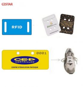 waterproof reusable uhf RFID Shoe Tags  pvc card tag UHF 840-960mhz gen2 sports race timing chip Runner tag